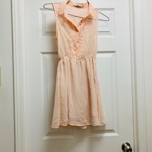 Light Pink Lace Dress! Polyester Material!